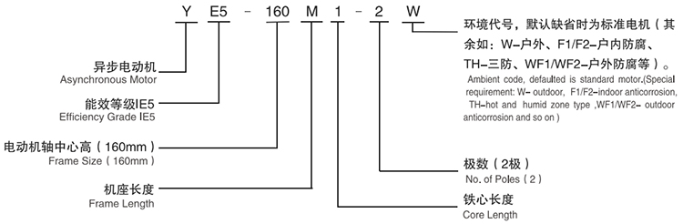 YE5系列超高效三相異步電動(dòng)機(jī)型號(hào)說(shuō)明 YE5系列超高效三相異步電動(dòng)機(jī)型號(hào)說(shuō)明